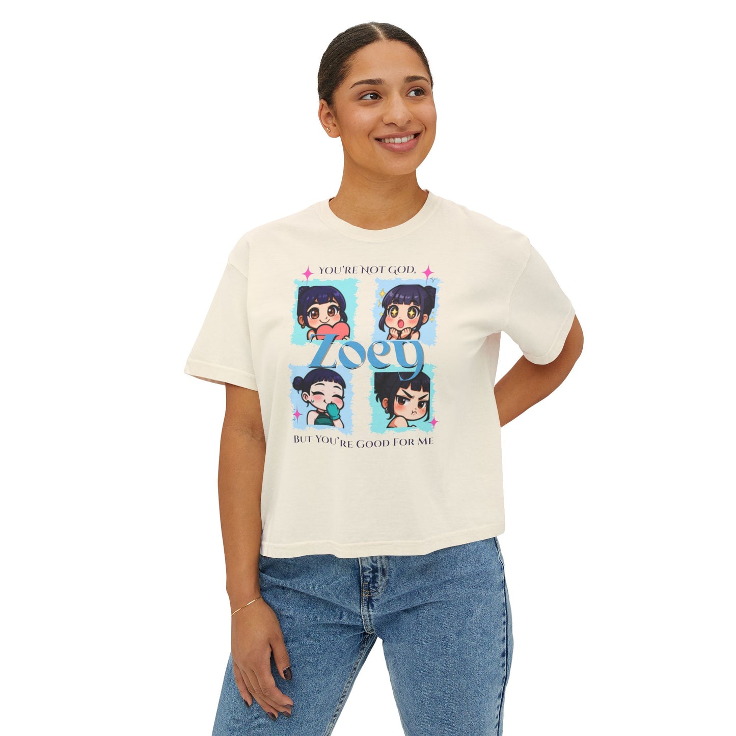 Kpop demon hunters Zoey comfort color boxy tee