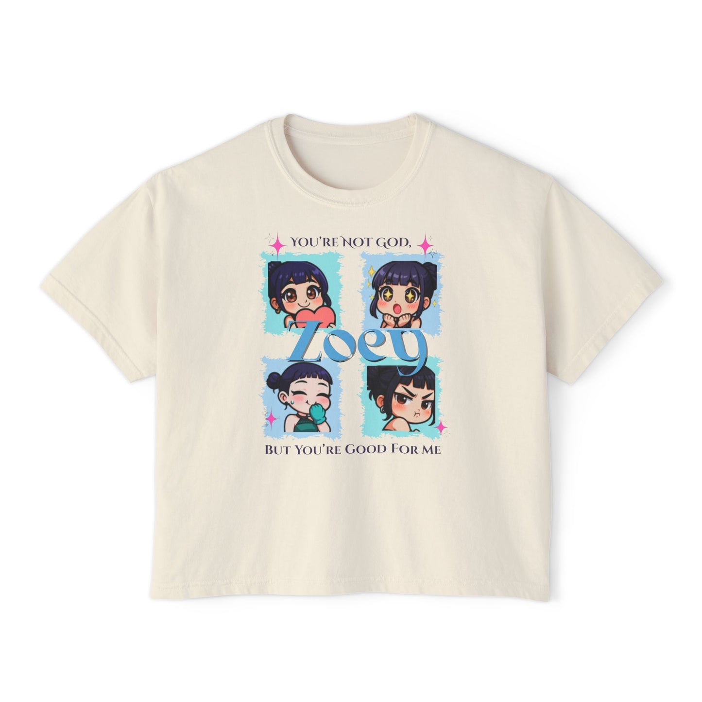 Kpop demon hunters Zoey comfort color boxy tee