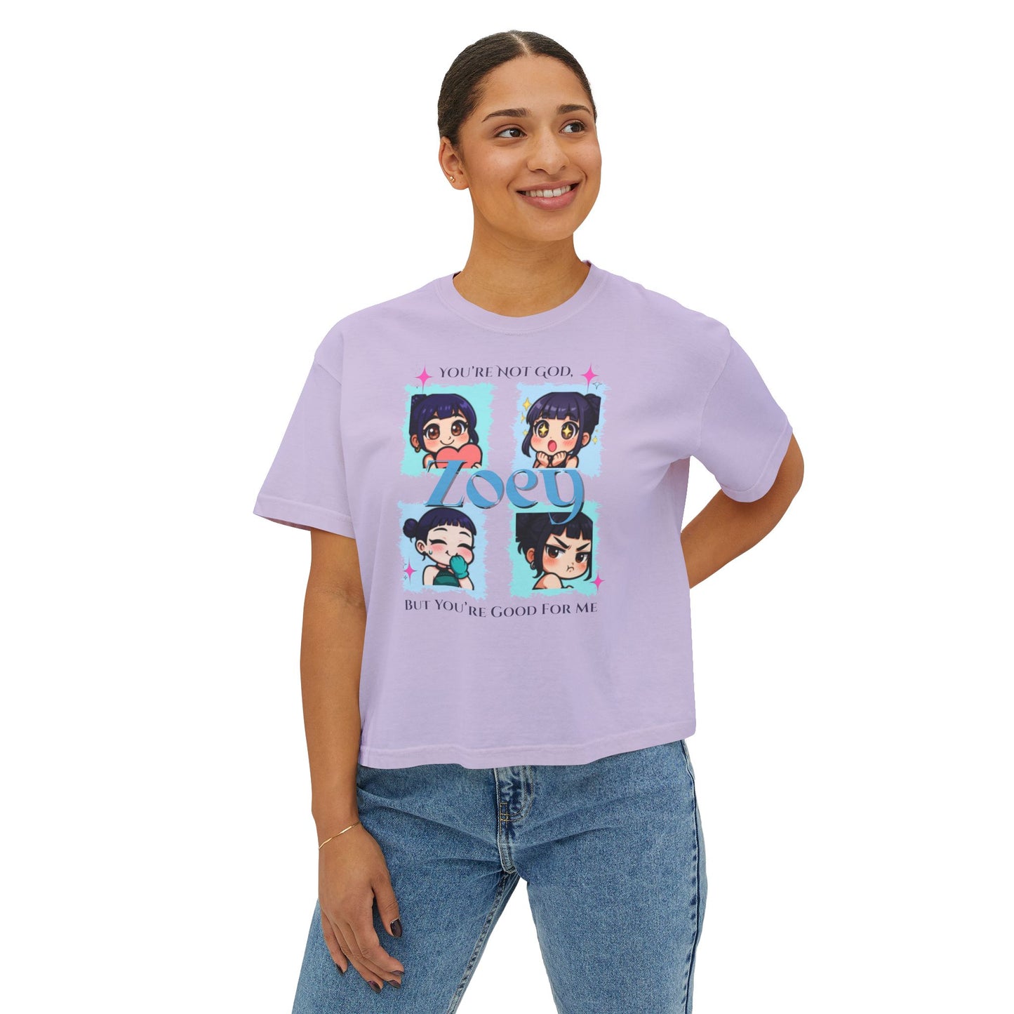 Kpop demon hunters Zoey comfort color boxy tee