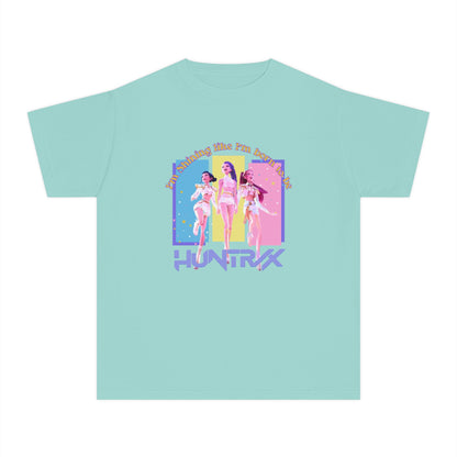 Retro Graphic Youth Midweight Tee, 80s Vibe Shirt, Dance Party T-Shirt, Gift for Kids, Summer Fun Apparel