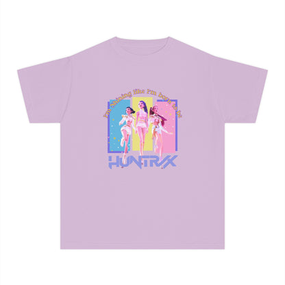Retro Graphic Youth Midweight Tee, 80s Vibe Shirt, Dance Party T-Shirt, Gift for Kids, Summer Fun Apparel