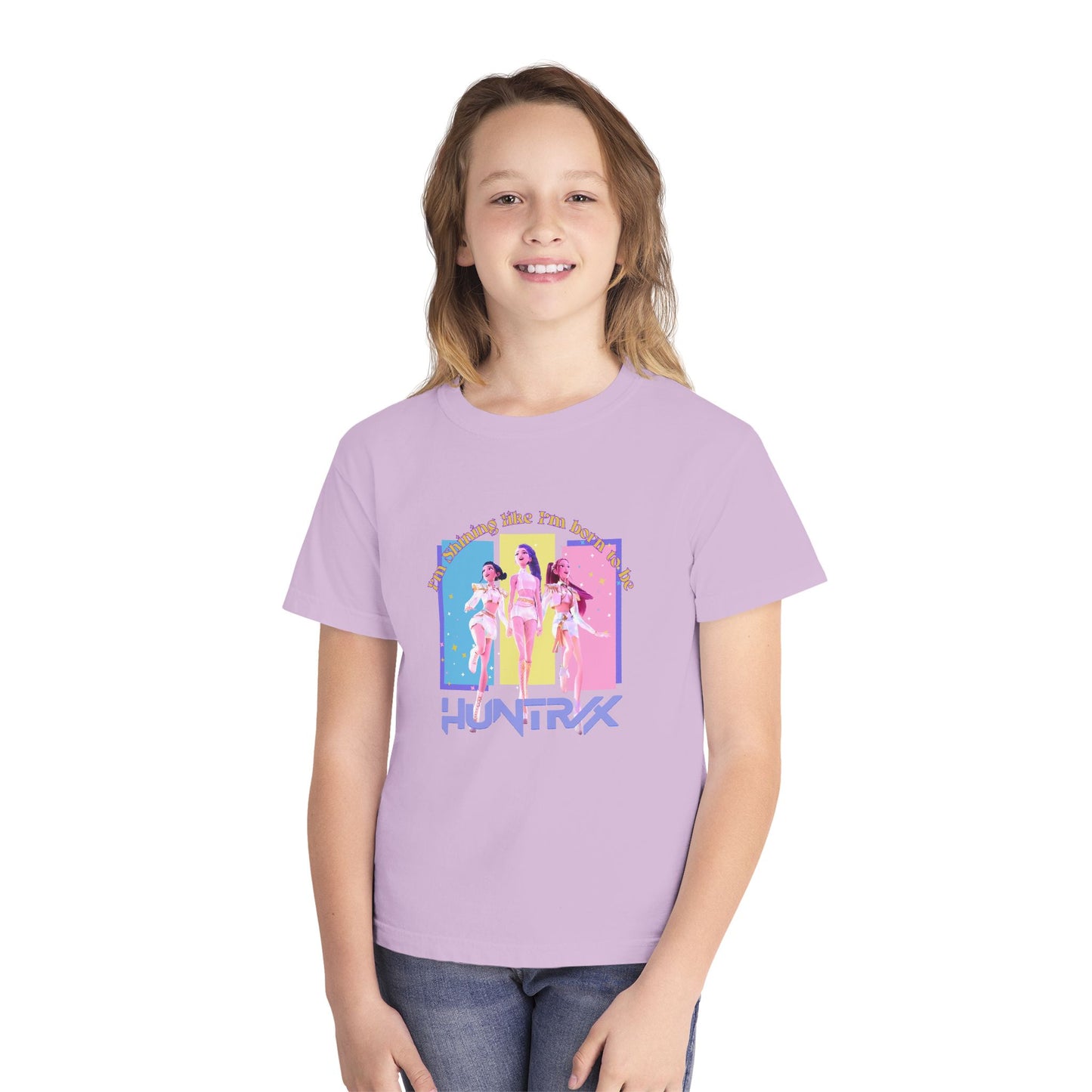 Retro Graphic Youth Midweight Tee, 80s Vibe Shirt, Dance Party T-Shirt, Gift for Kids, Summer Fun Apparel