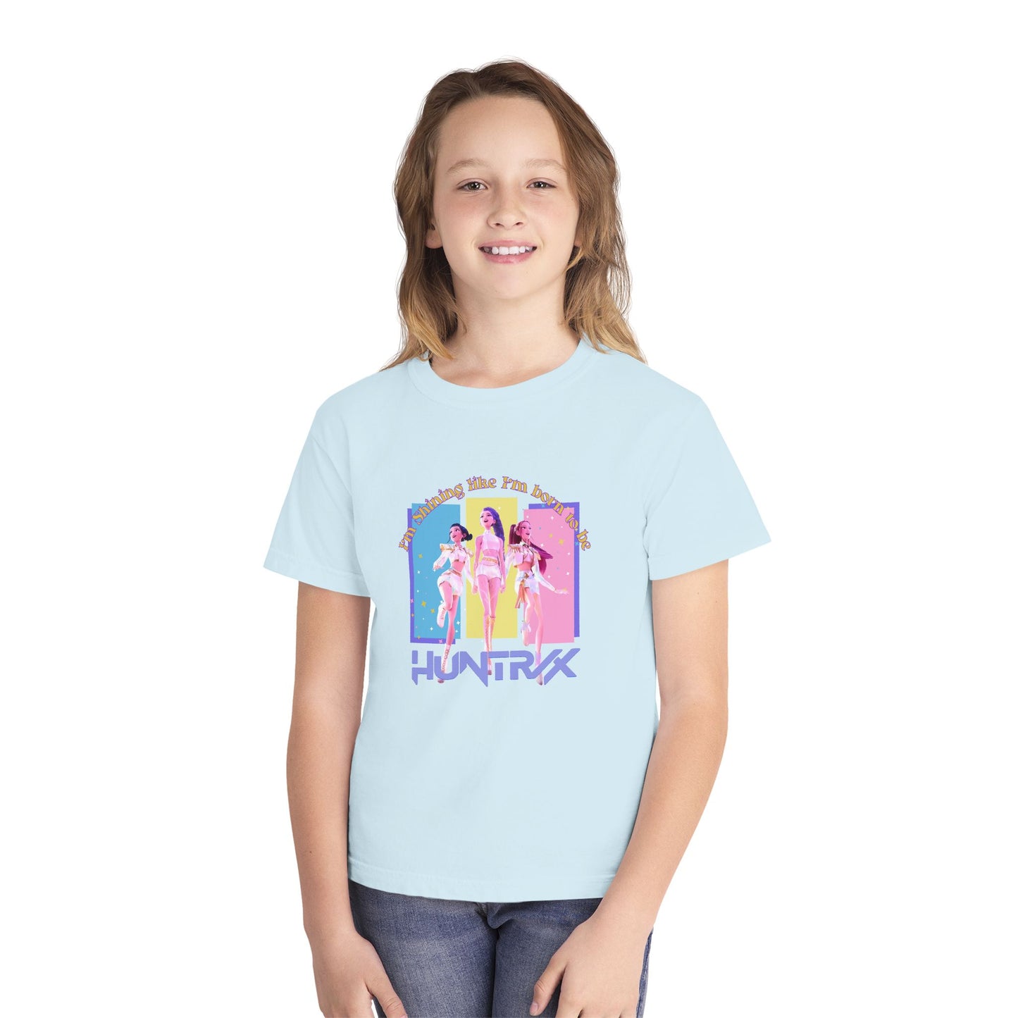 Retro Graphic Youth Midweight Tee, 80s Vibe Shirt, Dance Party T-Shirt, Gift for Kids, Summer Fun Apparel