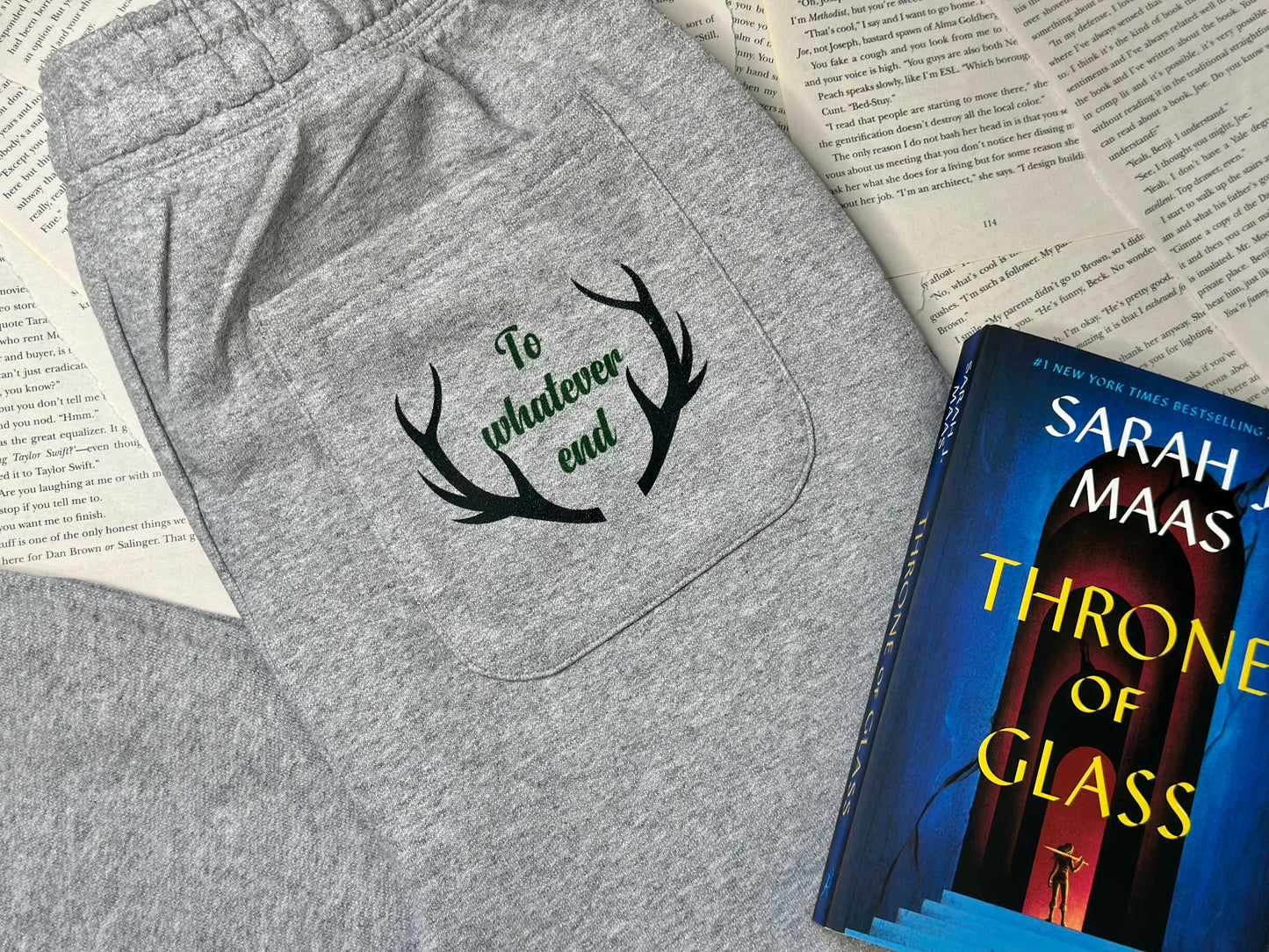 OFFICIAL LICENSED Fireheart Joggers | Tog| Fireheart gift set  | SJM | Terrasen | Aelin Galathynius | To whatever end | Celaena Sardothien